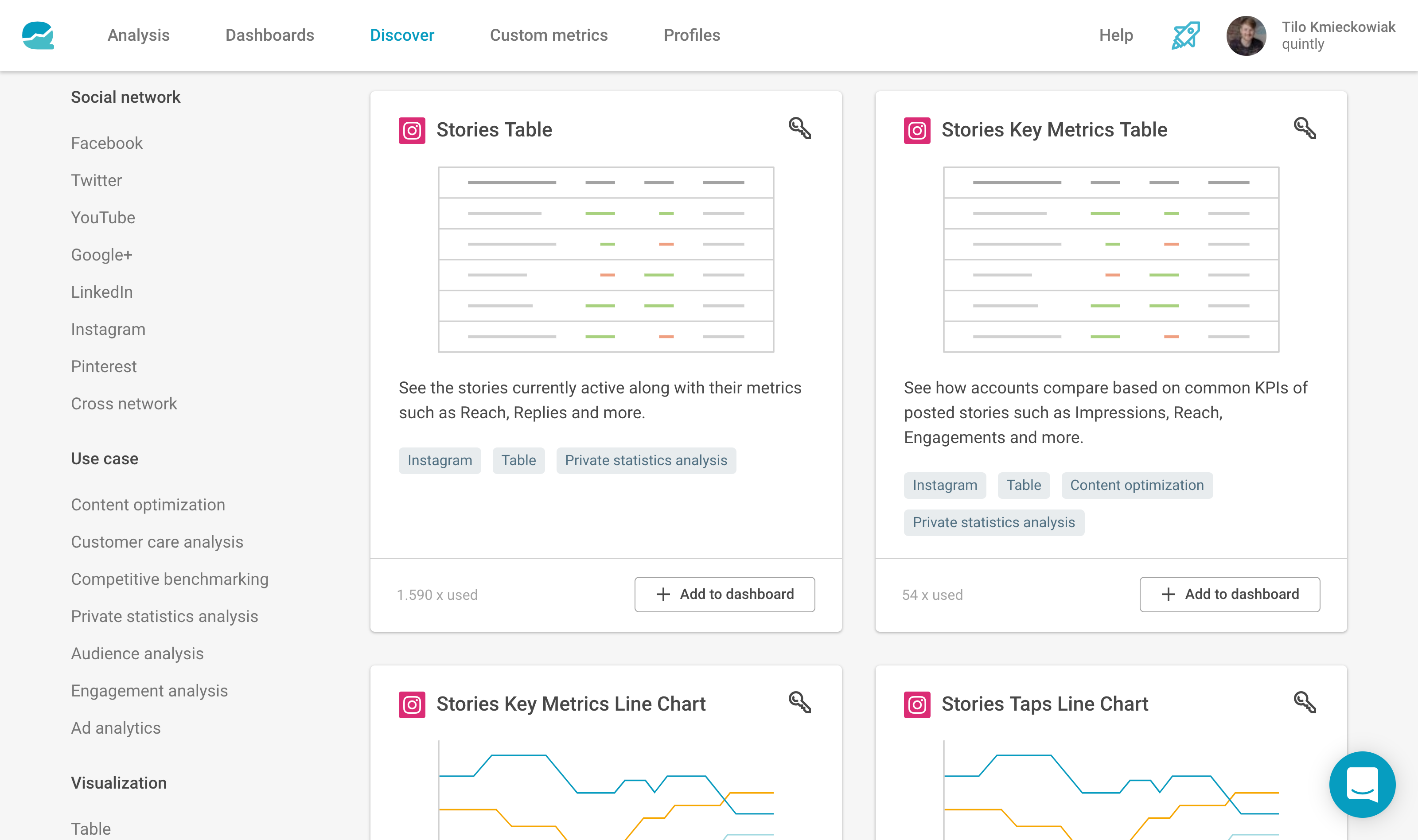 How to see outlet instagram story stats